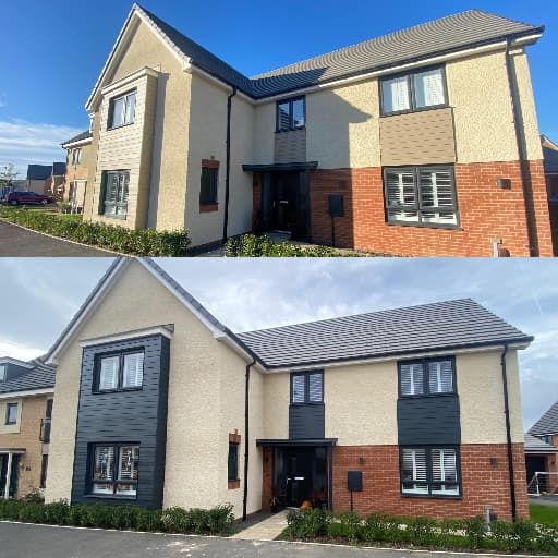 Cladding Spray Painting House Cladding Spray Painting House