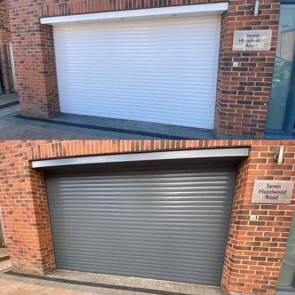 Garage Door Spray Painting Garage Door Spray Painting
