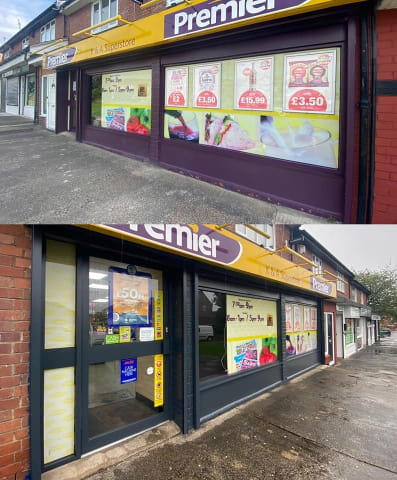 Shop Front Paint Spraying